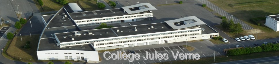 Photo aérienne du collège Jules Verne